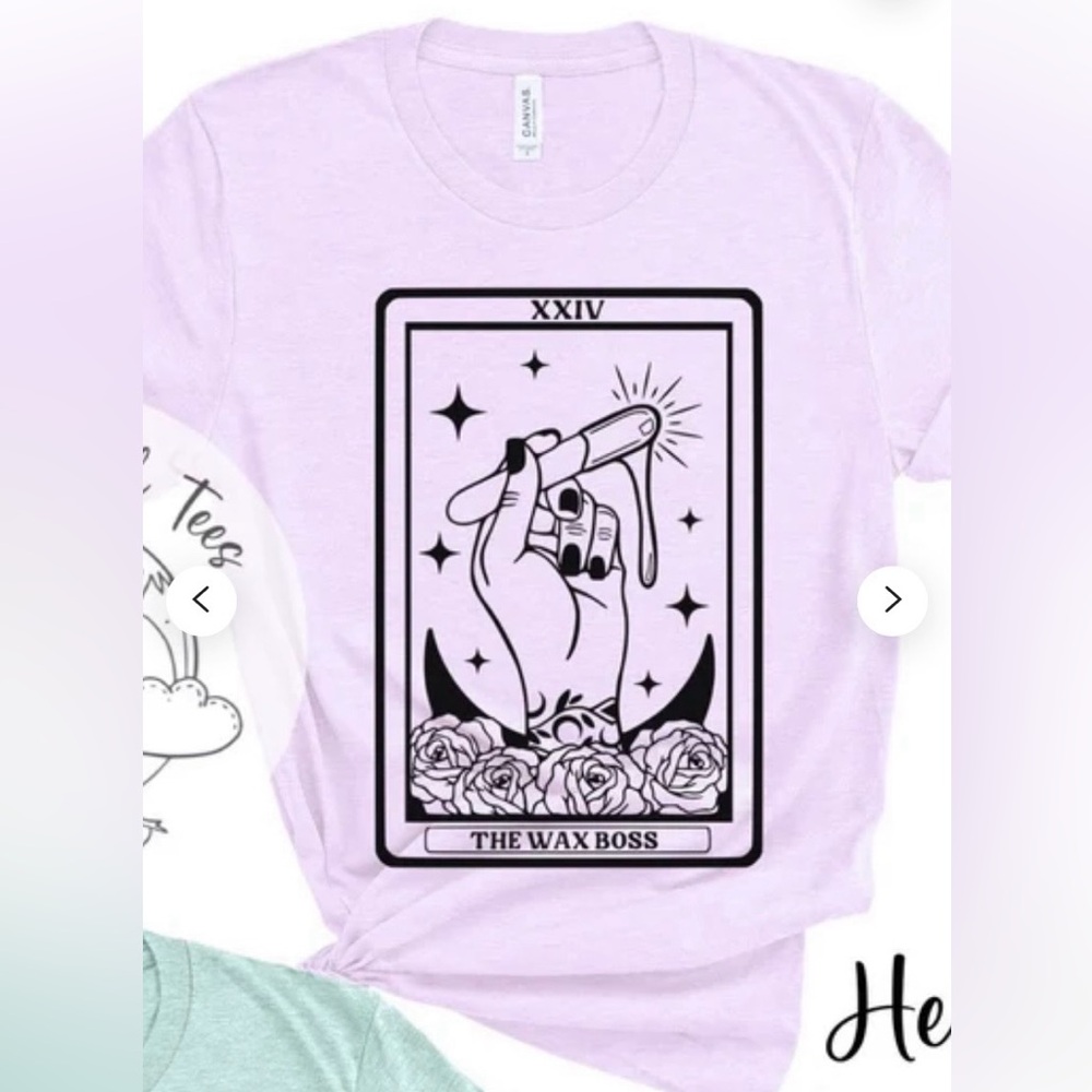 Esthetician Lilac Wax Boss‎ Tarot Card T-Shirt
